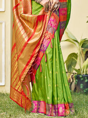 Silk Sea Green Imperial Silk Saree