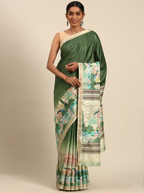 Cotton Green Vantara Saree