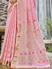 Cotton Pink Libas Saree