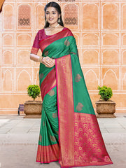 Silk Green Madhuram Silk Saree