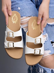 Shoetopia Stylish Solid White Flats For Women