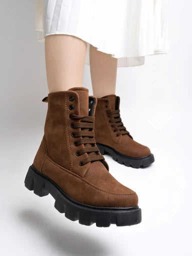 Smart Casual Tan Boots For Women & Girls