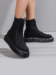 Smart Casual Black Boots For Women & Girls