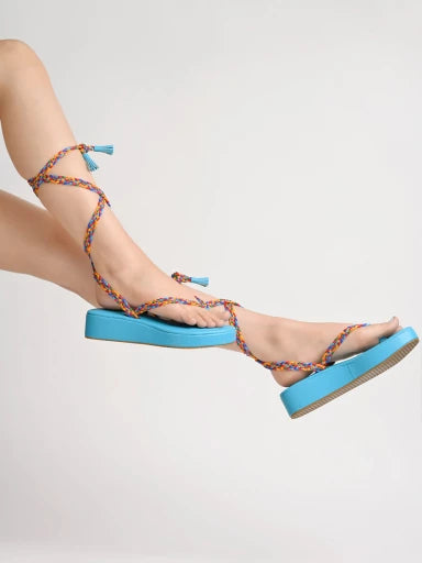 Classic Printed Multicolored Strap Gladiators For Women & Girls