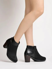 Smart Casual Black Boots For Women & Girls