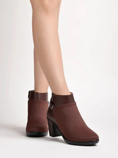 Smart Casual Brown Boots For Women & Girls