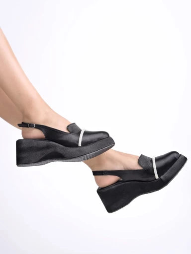 Stylish Black Platform Heels For Women & Girls