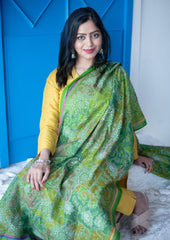 Kantha Work handcrafted Green