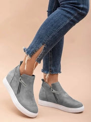 Casual Comfotable Smart Casual Grey Sneakers For Women & Girls