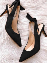 Women Black Stilettos Heels