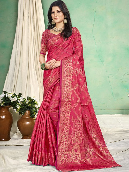 Silk Woven Work Festival Tassle Saree