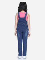 Girls Denim Dungaree with PatchWork Denim (T-Shirt not included)