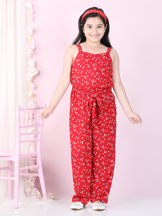 StyleStone Girls Red Heart Print Set