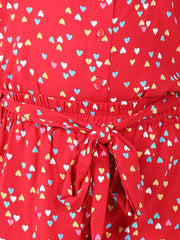 StyleStone Girls Red Heart Print Set