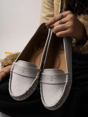 Comfortable Casual Grey Loafers For Women & Girls