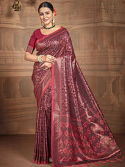 Silk Woven Work Festival Tassle Saree