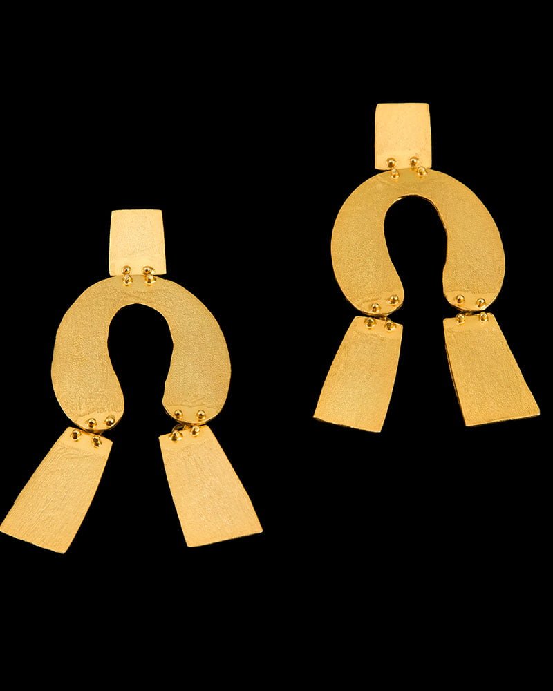 Gold-Plated Chunky Earrings