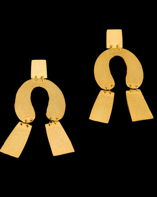 Gold-Plated Chunky Earrings