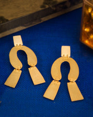 Gold-Plated Chunky Earrings