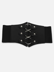 Black Solid Waist Belt