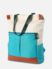 Colour block Travel Backpack with Zip Lock For Women