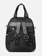 Solid Casual Backpack with Zip Lock For Women