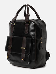 Solid Casual Backpack with Zip Lock For Women