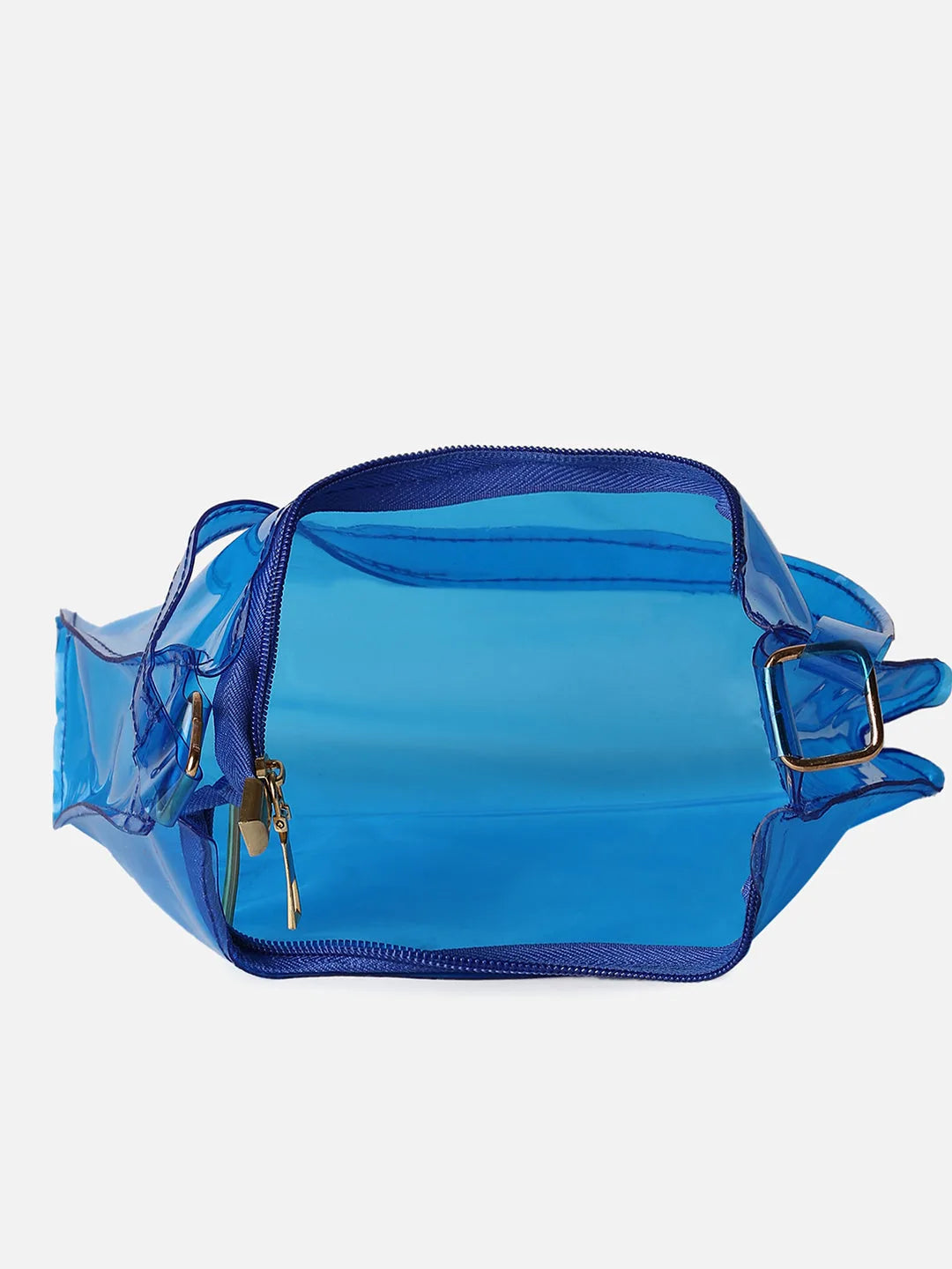 Transparent Casual Hand Bag with Zip Lock For Women