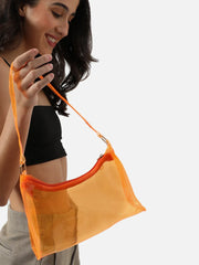 Transparent Casual Hand Bag with Zip Lock For Women