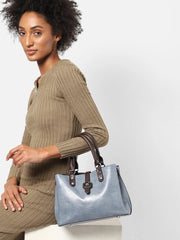 Textured Casual Regular Hand Bag with Zip Lock For Women