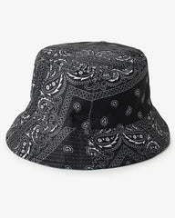 Black Vintage Bucket Cap