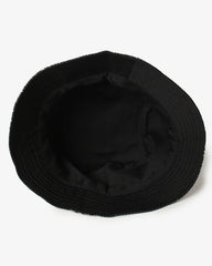 Black Vintage Bucket Cap