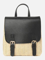 Textured Casual Sling Bag with Buckle Lock For Women