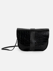 Textured Casual Regular Sling Bag with Magnet Lock For Women