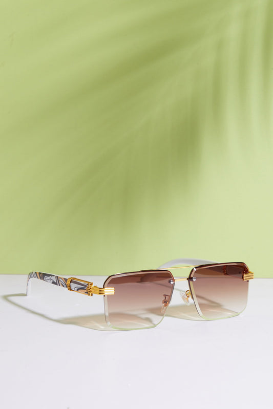 Rimless Oversized Sunglass