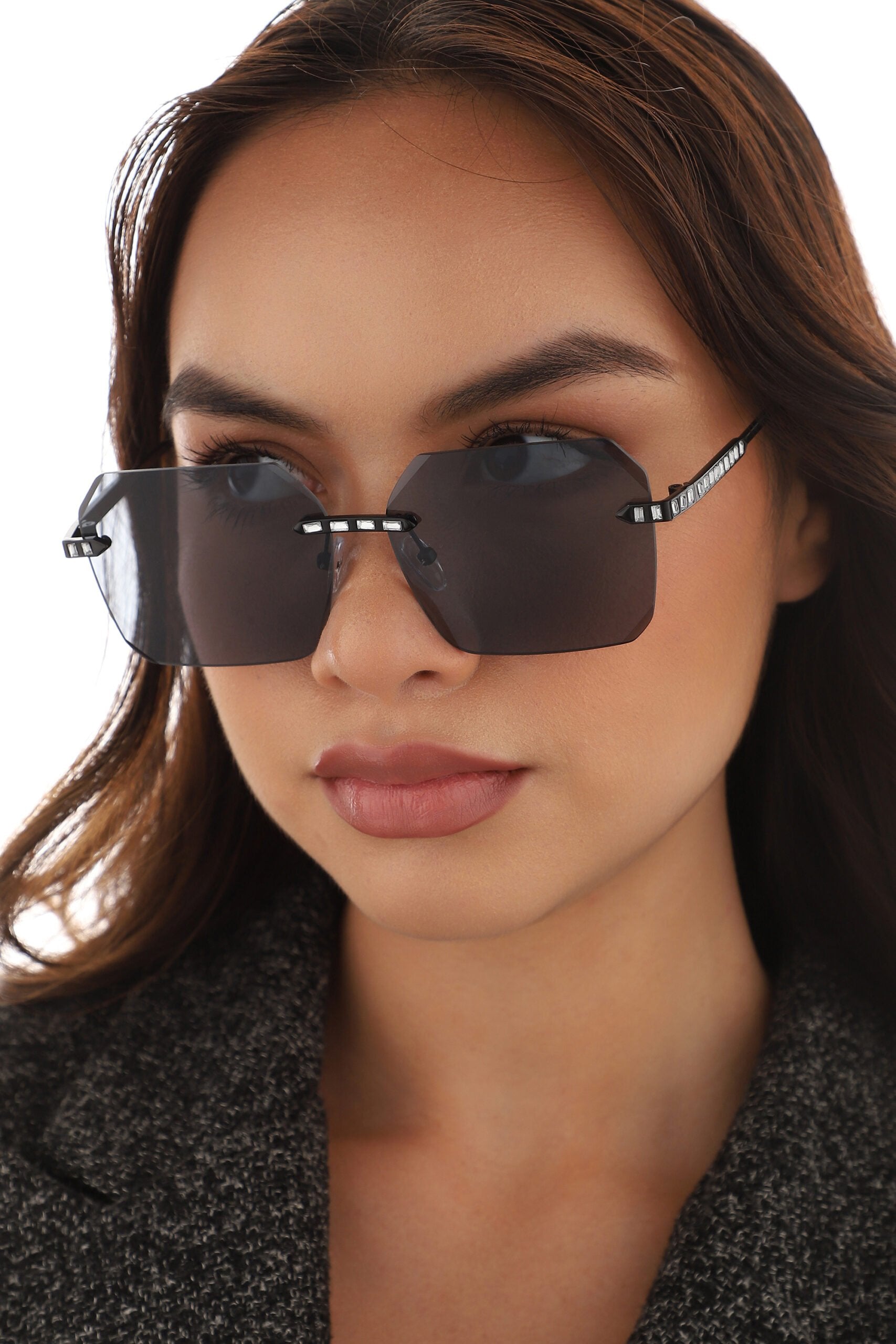 Rimless Oversized Sunglass