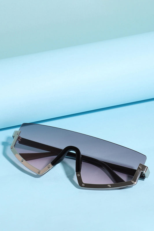 Half Rim Oversized Sunglass