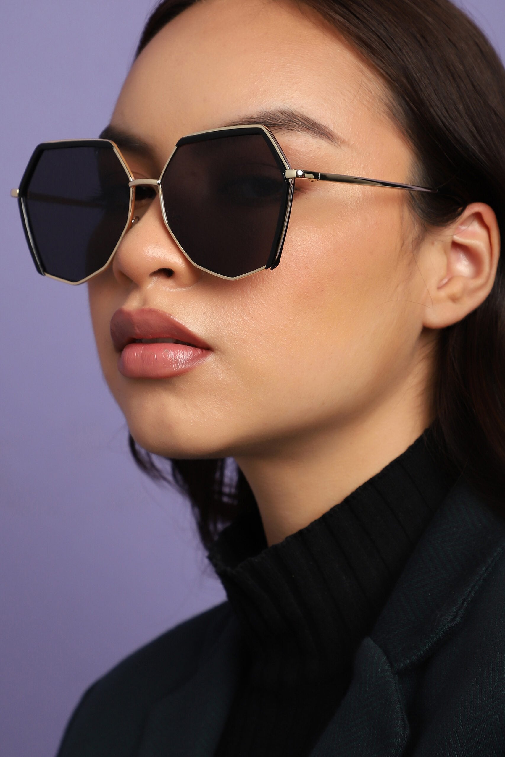 Half Rim Oversized Sunglass