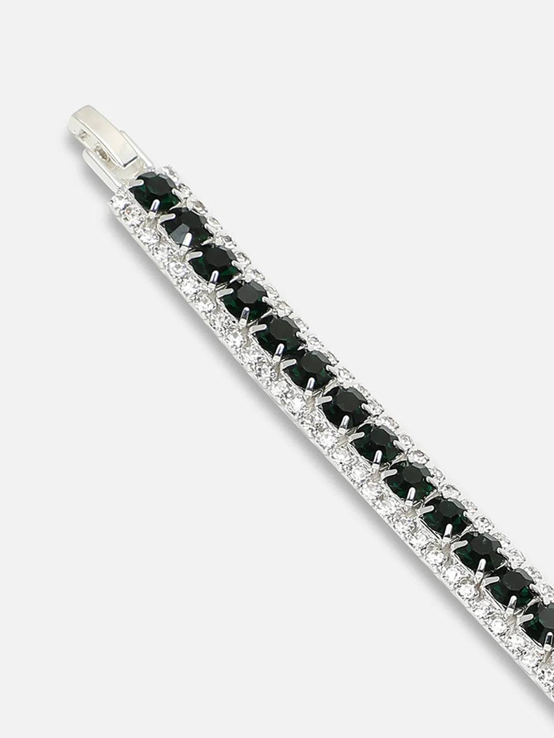 Silver Plated Party Designer Stone Bracelet