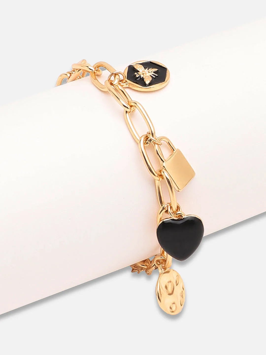 Gold Plated Party Designer Charms Bracelet