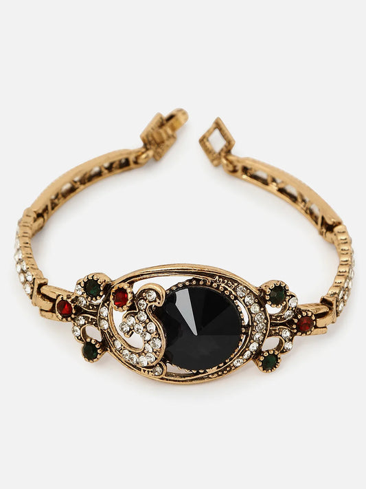 Gold Plated Designer Stone Bracelet