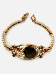 Gold Plated Designer Stone Bracelet