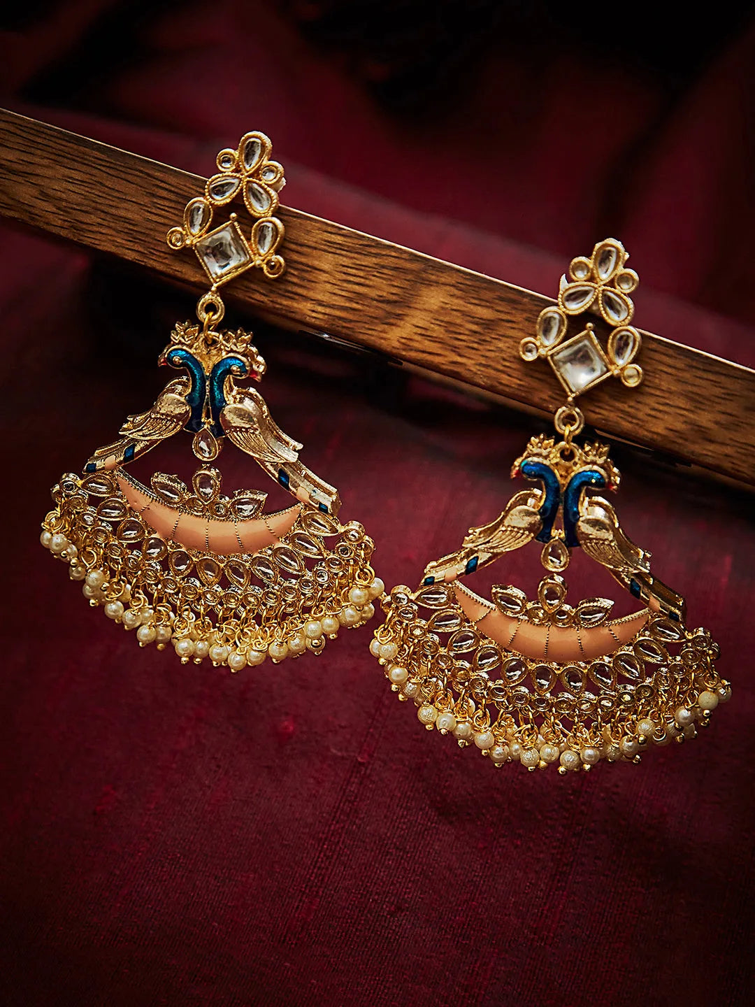 Gold Plated Festive Desinger Earrings