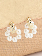 Gold Plated Party Designer Stone Drop Earring