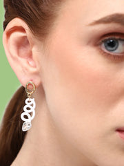 Gold Plated Casual Designer Stone Drop Earring