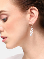 Gold Plated Casual Designer Stone Drop Earring