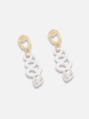 Gold Plated Casual Designer Stone Drop Earring