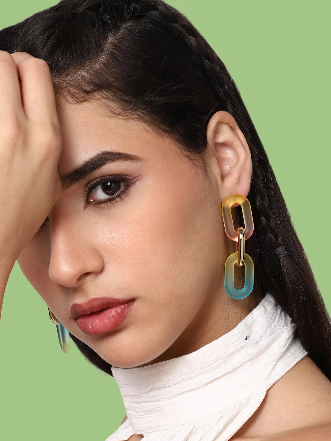 Gold Plated Party Designer Drop Earring