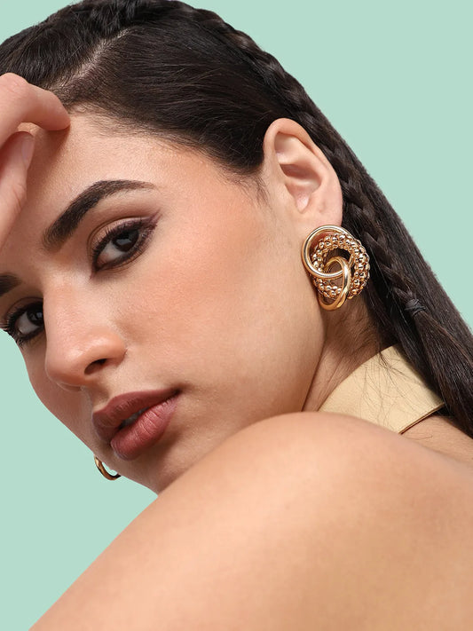 Gold Plated Party Designer Drop Earring