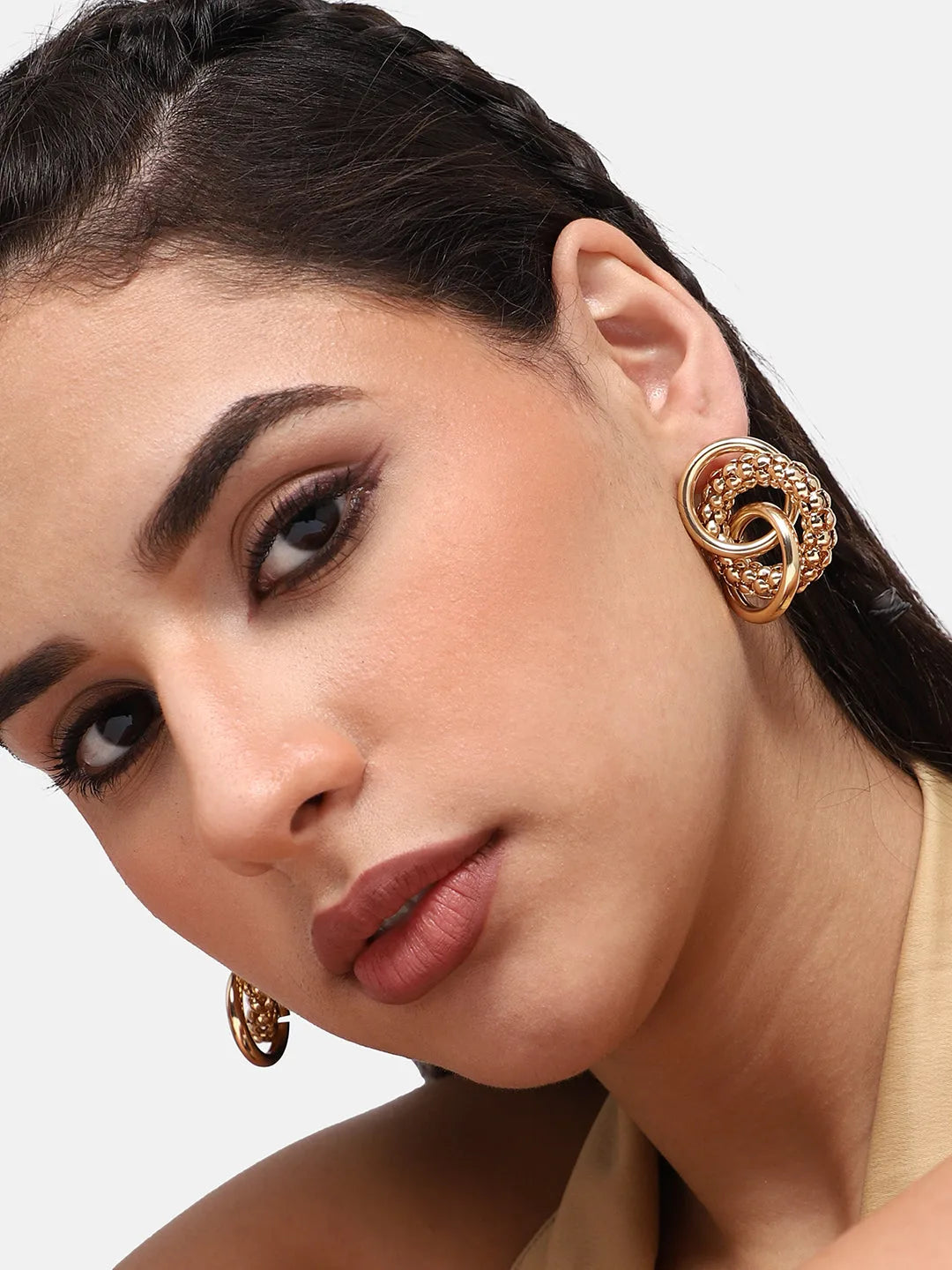 Gold Plated Party Designer Drop Earring